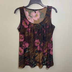 Floral Sleeveless Blouse